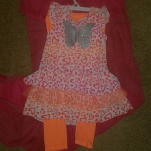 GIRLS TUNIC/LEGGINGS SET